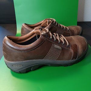 Keen Austin Leather Casual Walking Shoe Brown 13